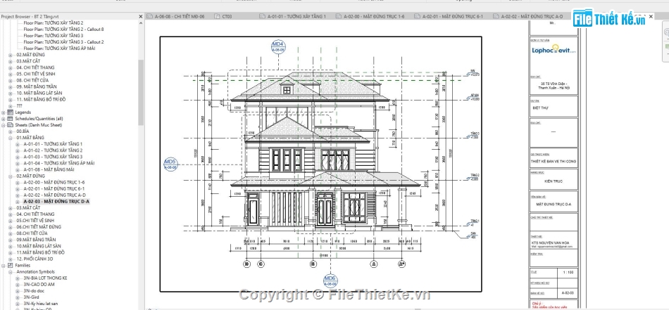 file revit biệt thự 2 tầng,Mẫu revit biệt thự 2 tầng,File revit biệt thự 2 tầng,revit biệt thự 2 tầng,bản vẽ revit biệt thự 2 tầng